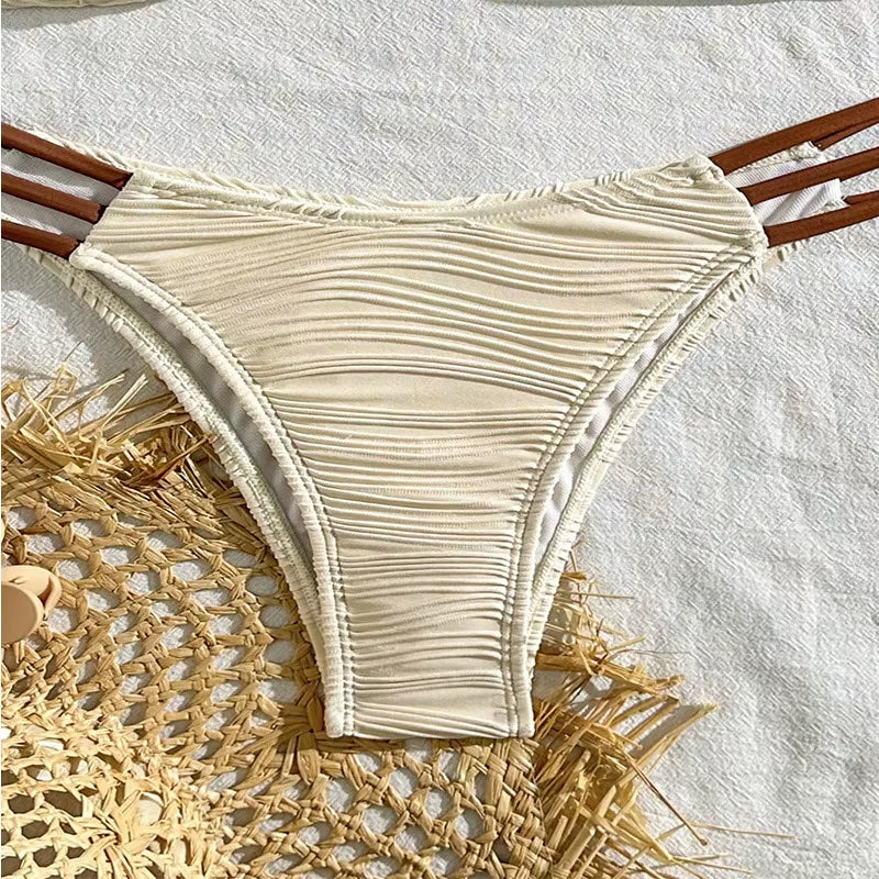Mira Bikini Ruched Bandeau Set view