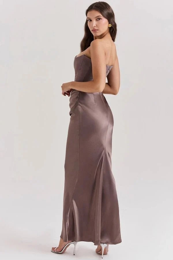 Jane strapless corset dress - detail view
