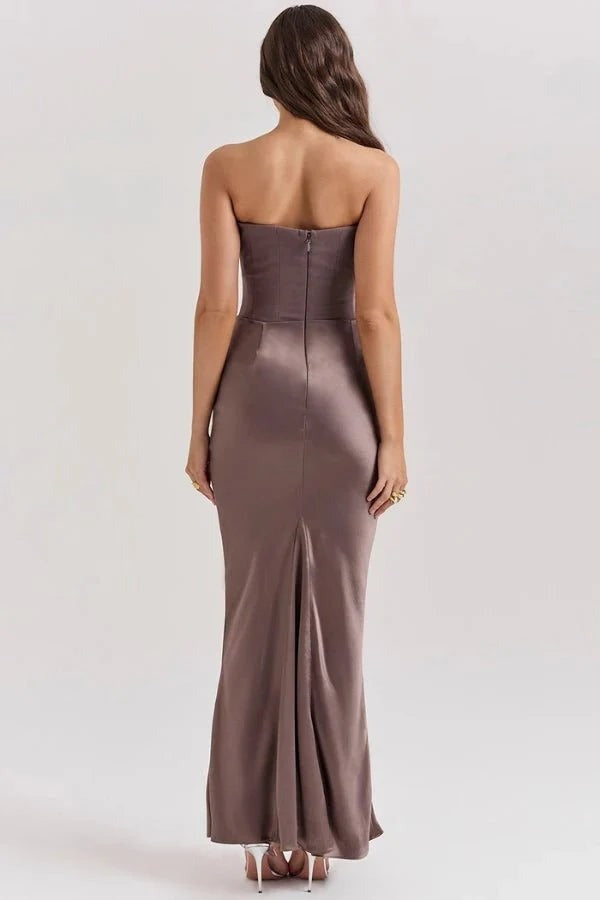Jane strapless corset dress - detail view