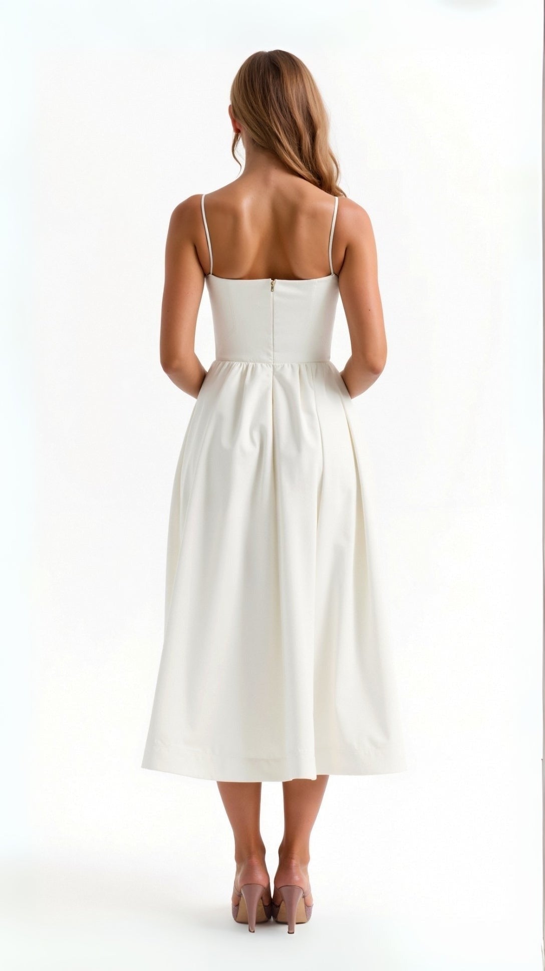 Juliet A line maxi - White detail