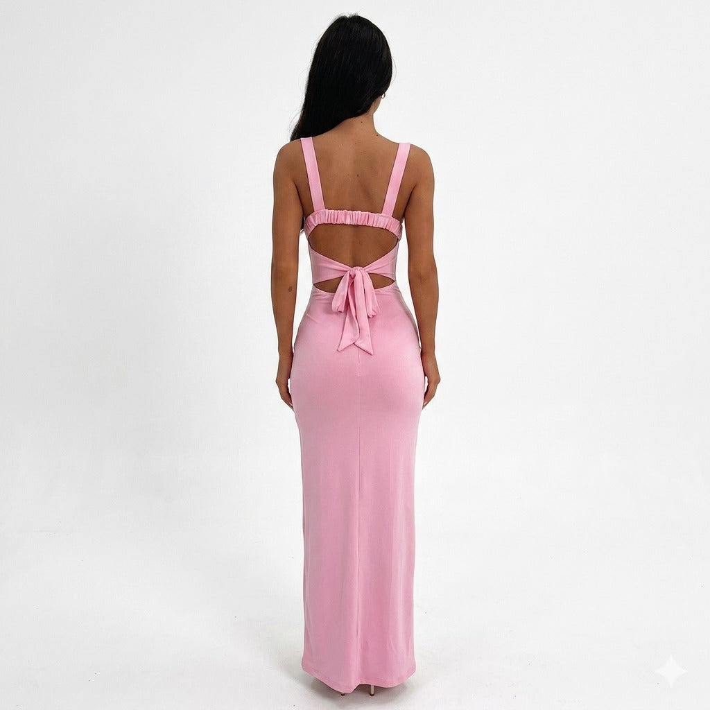 Juliet bodycon maxi dress - color collage