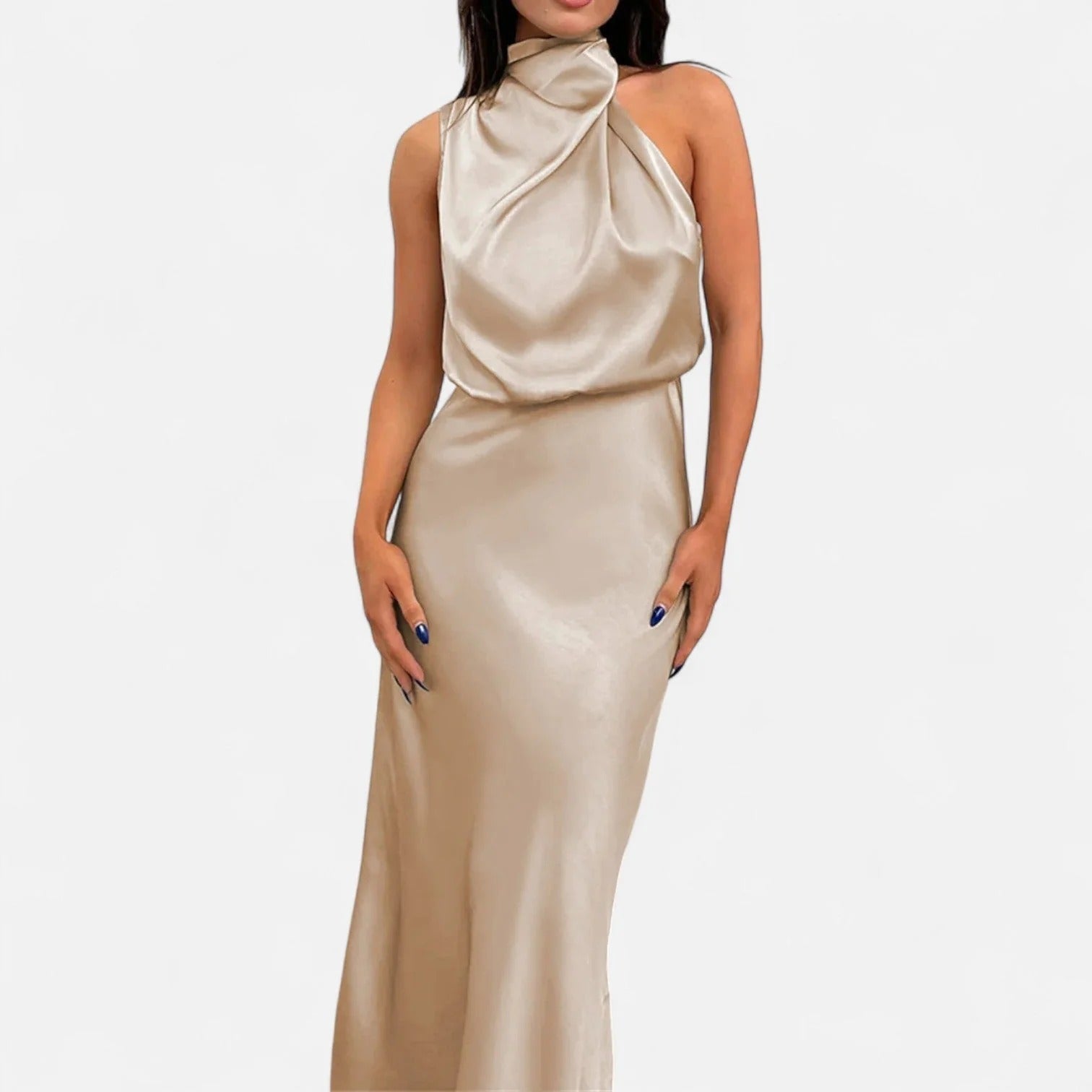 Juliet wedding guest dress - Beige