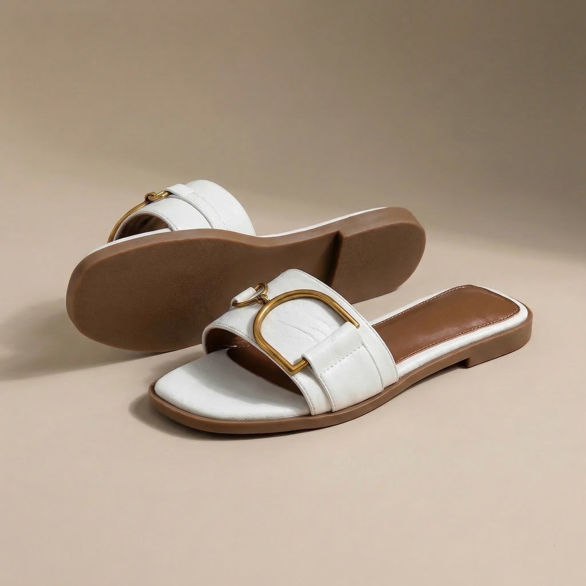 Mara strappy flat sandals - detail view