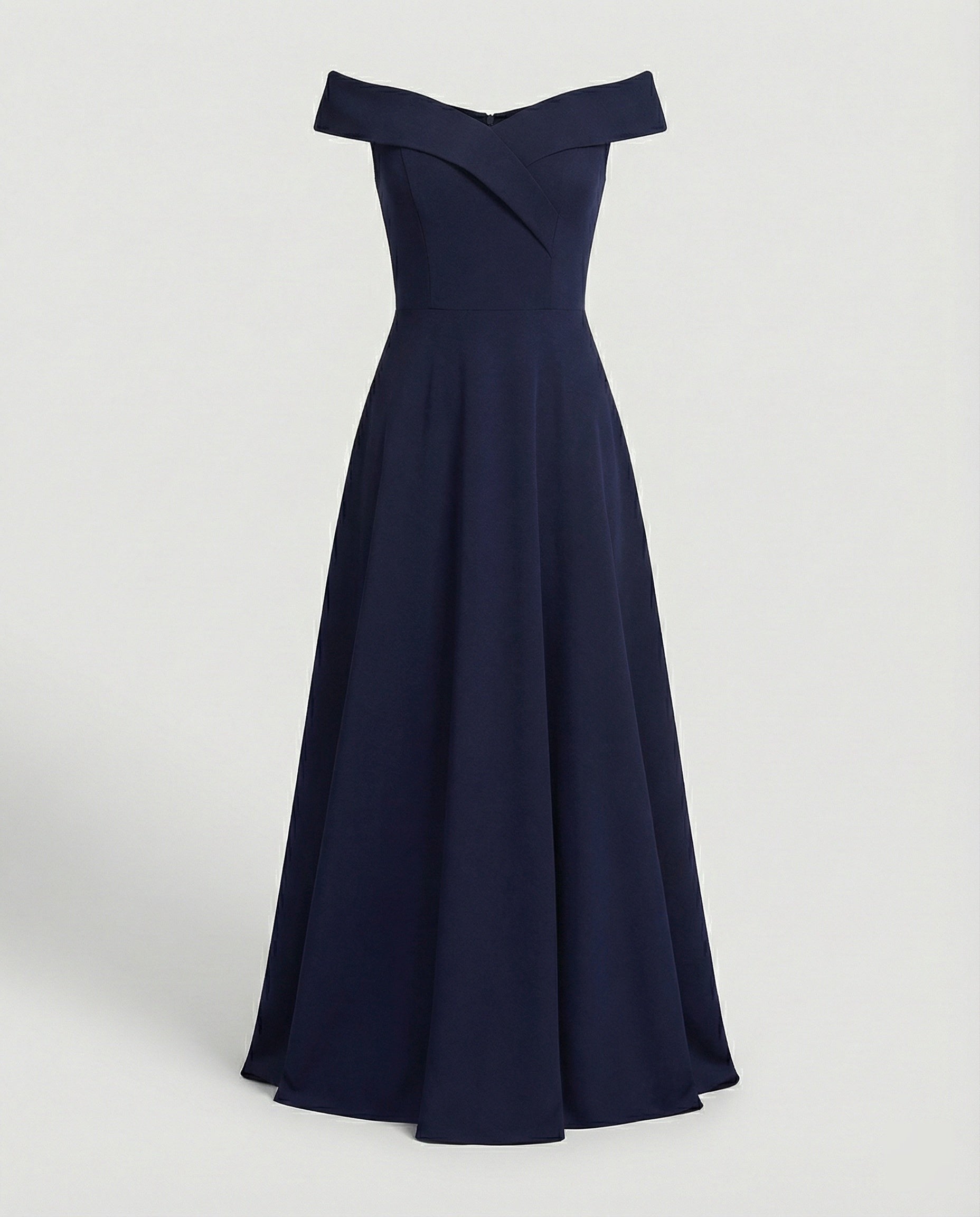 Mia off-shoulder formal dress - Navy