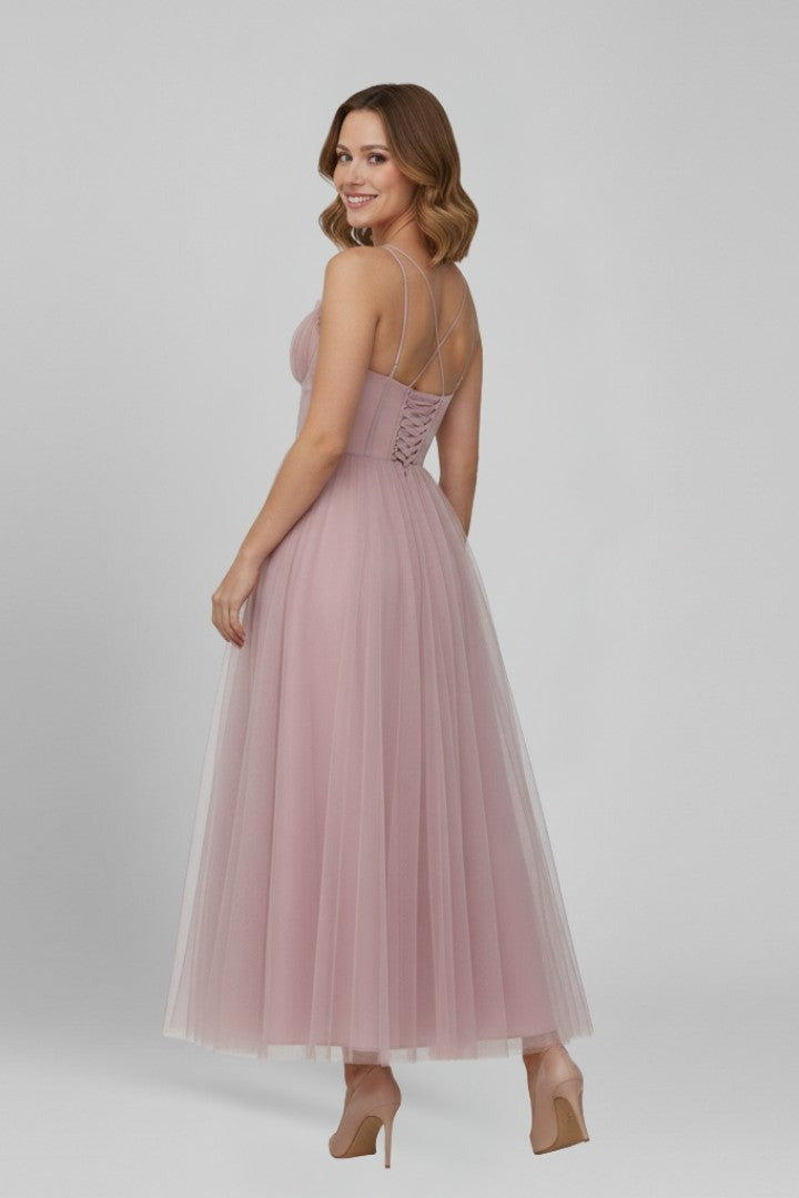 Tess strapless tulle maxi dress - skirt detail
