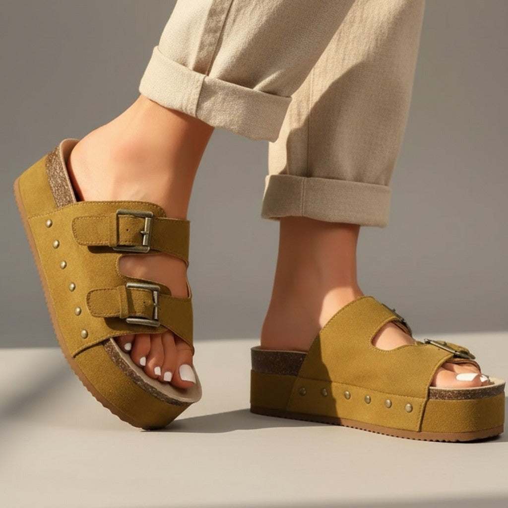 Zoe platform sandals - detail