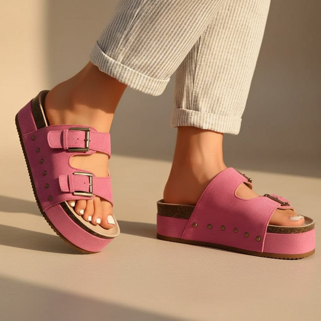 Zoe platform sandals - detail