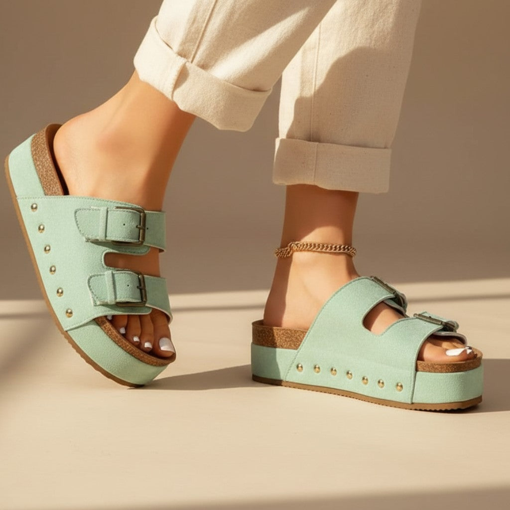 Zoe platform sandals - detail