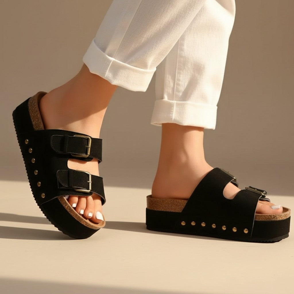 Zoe platform sandals - detail