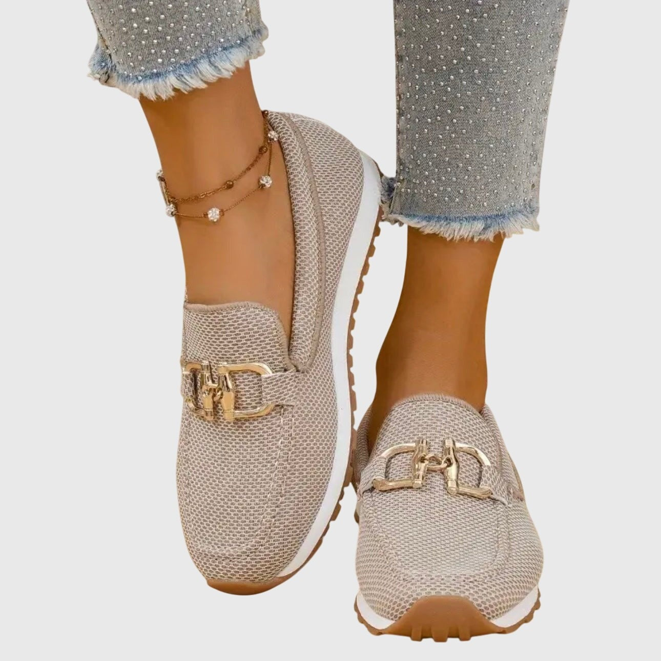 Pia suede loafers - Beige