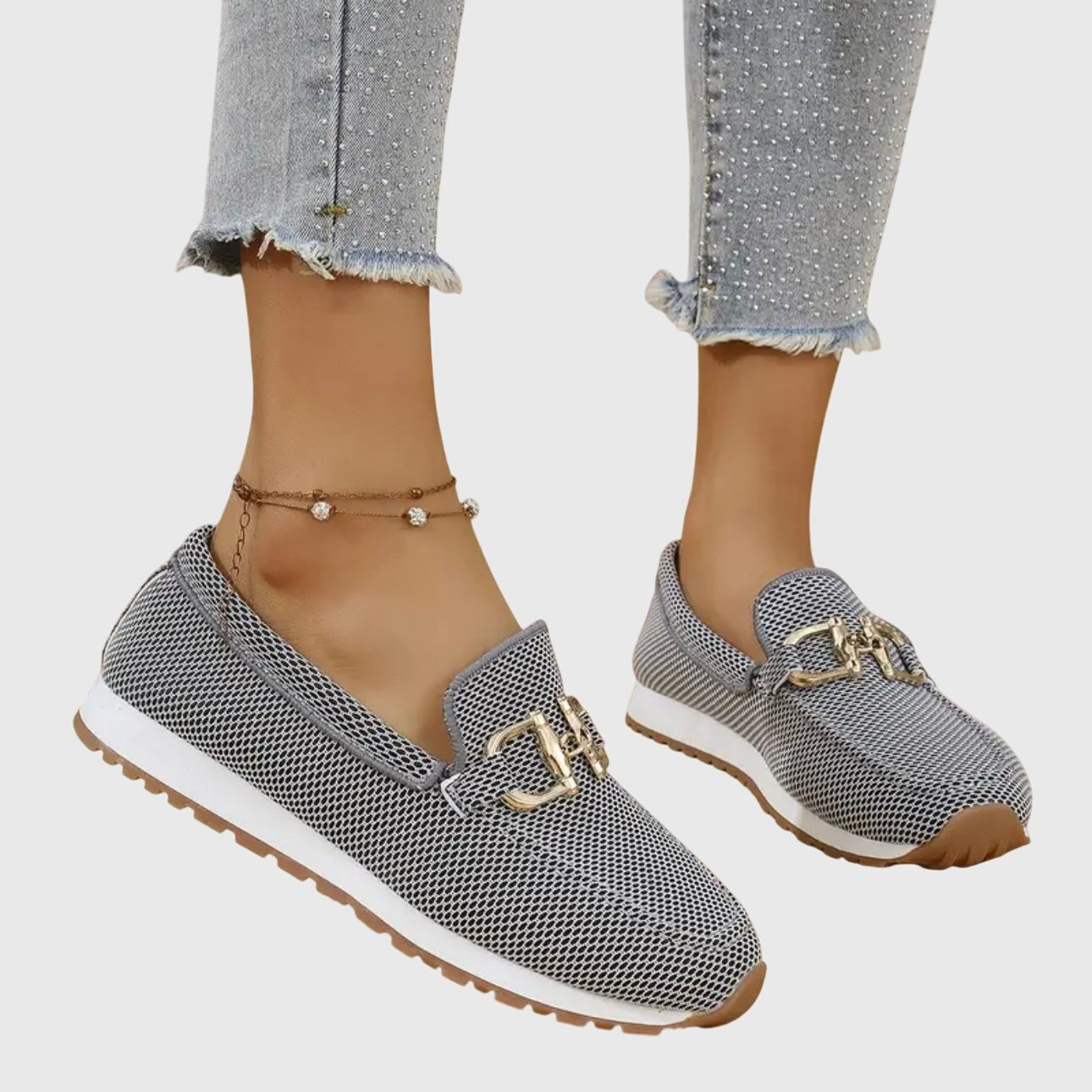 Pia suede loafers - Gray