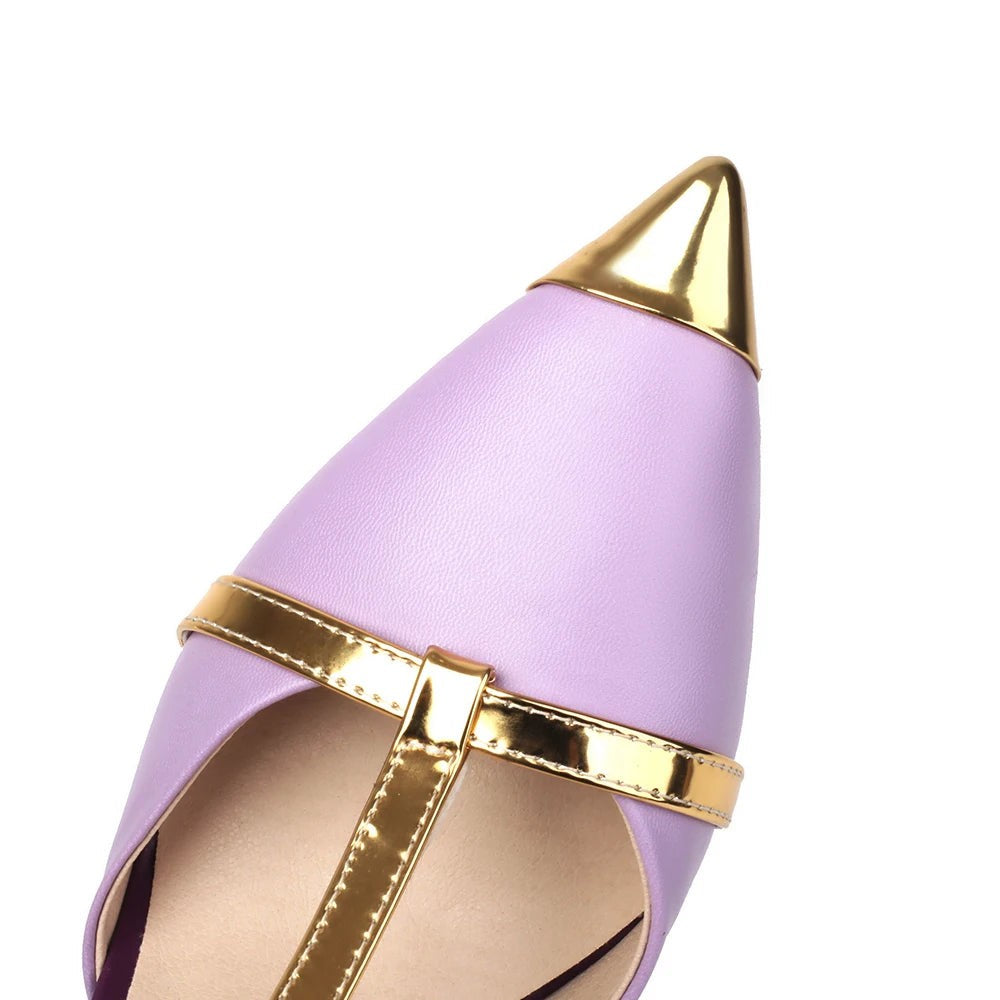 Marlowe Pointed Toe Bow Stiletto High Heels - Lavender