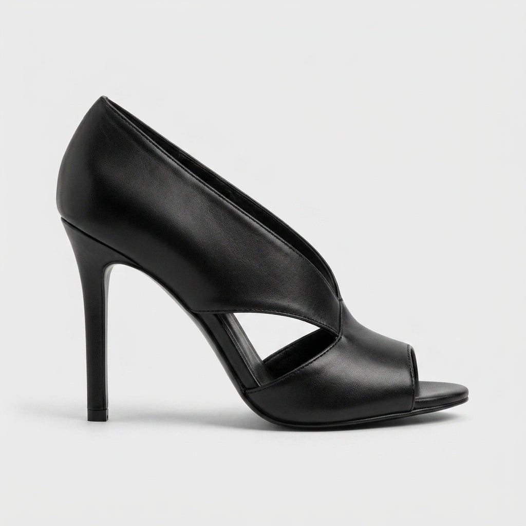 Tess peep toe stiletto heels - Black