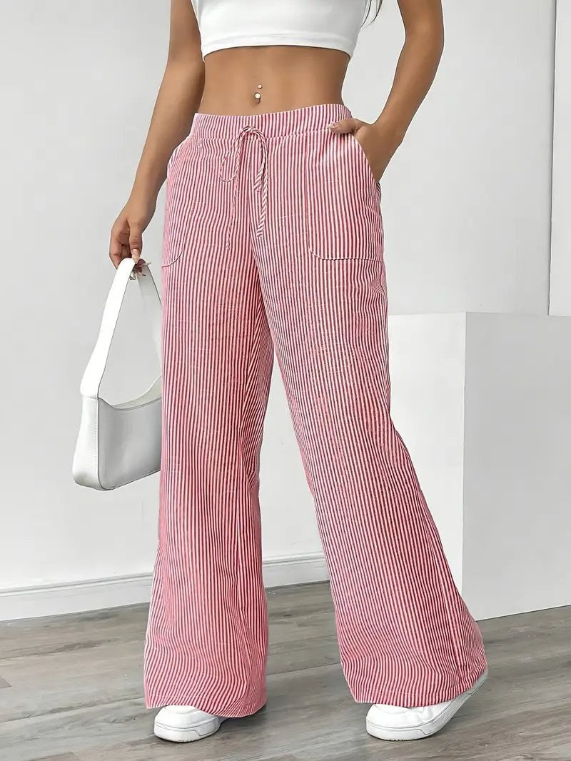 Mae wide leg palazzo pants - detail