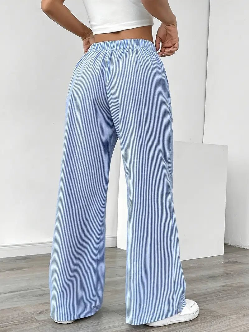 Mae wide leg palazzo pants - detail