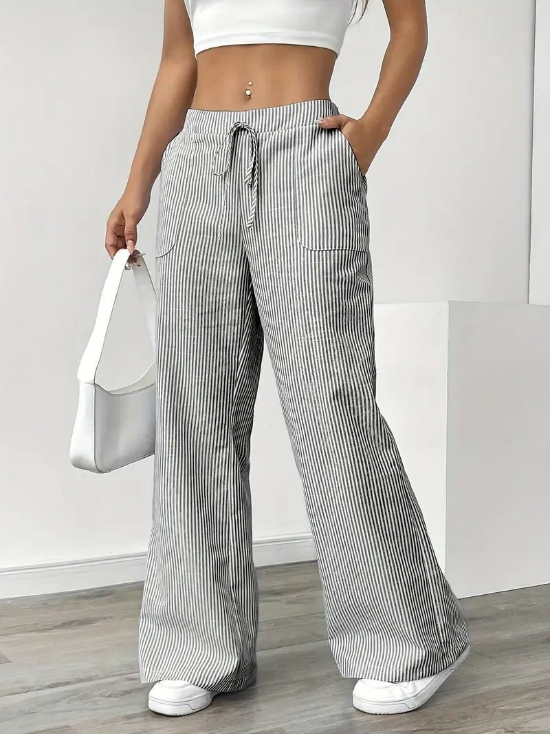 Mae wide leg palazzo pants - detail