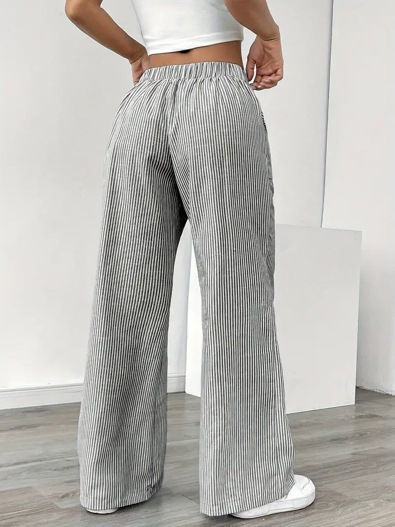 Mae wide leg palazzo pants - detail