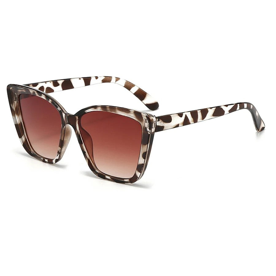 Yara cat eye sunglasses - Leopard Grey