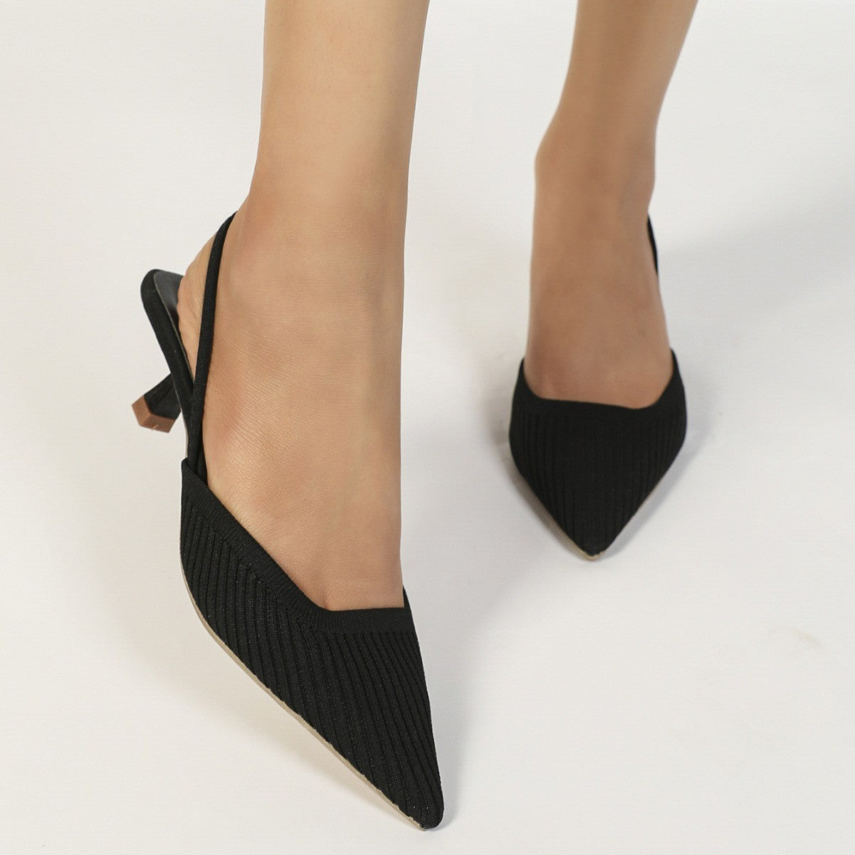 Sofia pointed slingback kitten heels - detail