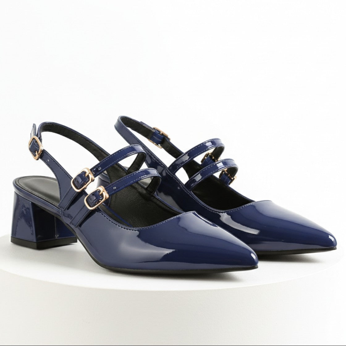 Yara mary jane slingback heels - Blue
