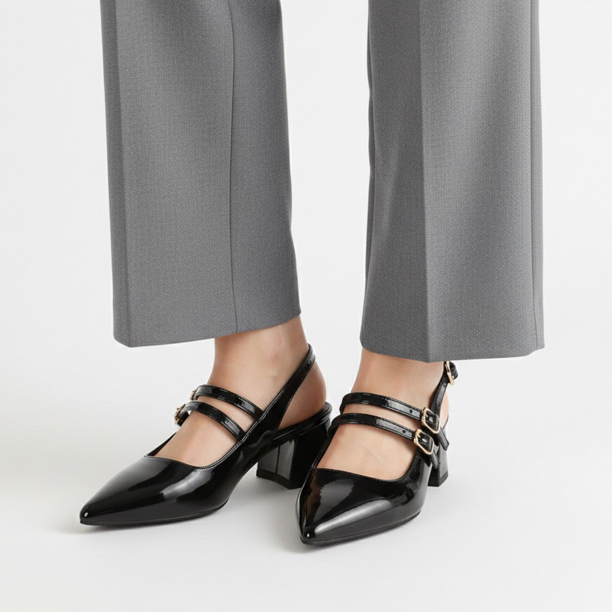 Yara mary jane slingback heels - detail