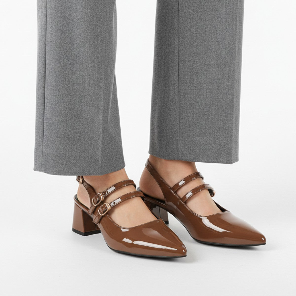 Yara mary jane slingback heels - detail