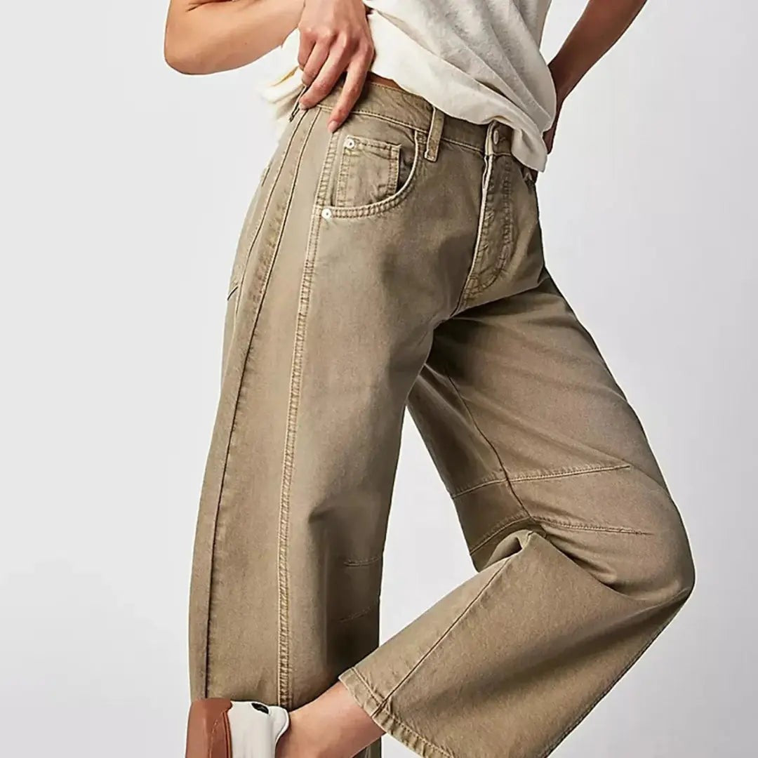 Hollis baggy barrel wide leg jeans - detail