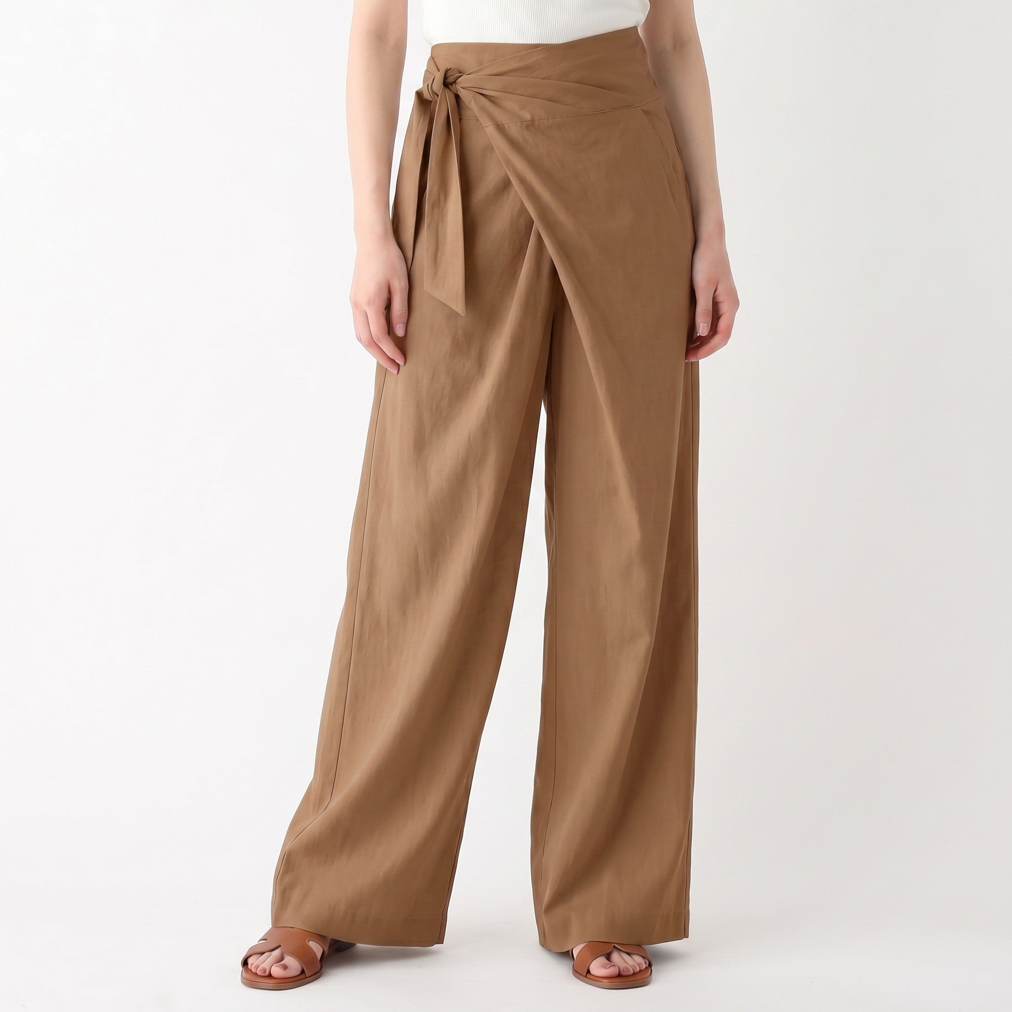 Jane wide leg palazzo pants - Khaki